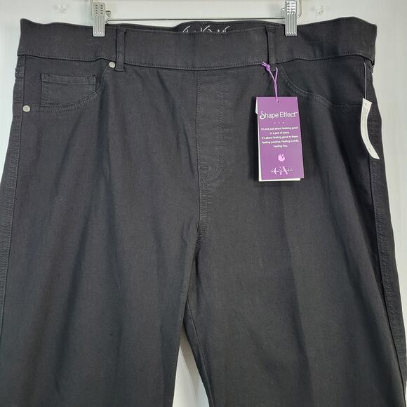 Gloria Vanderbilt Shape Effect Pull-on High Rise pants size 20WS black New - Picture 2 of 7